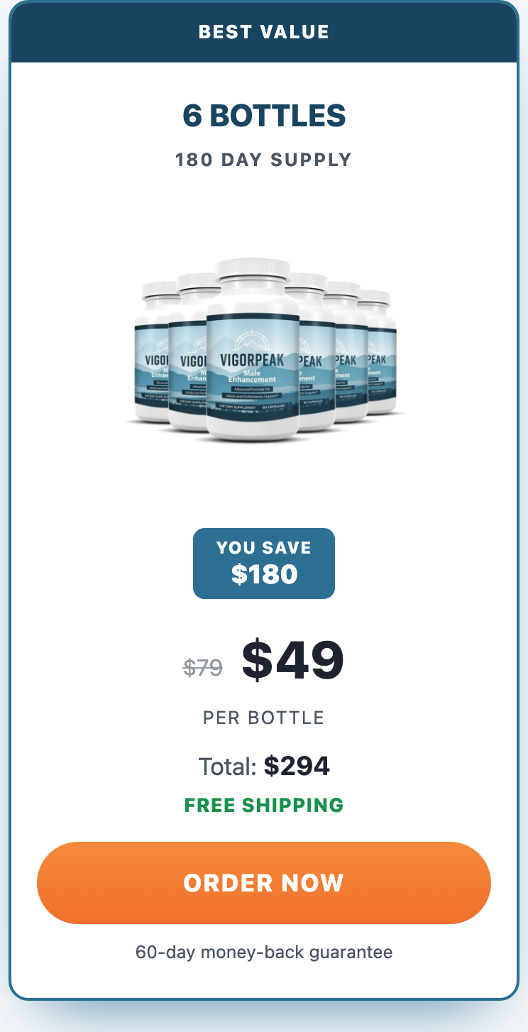 Vigorpeak 180 day supply